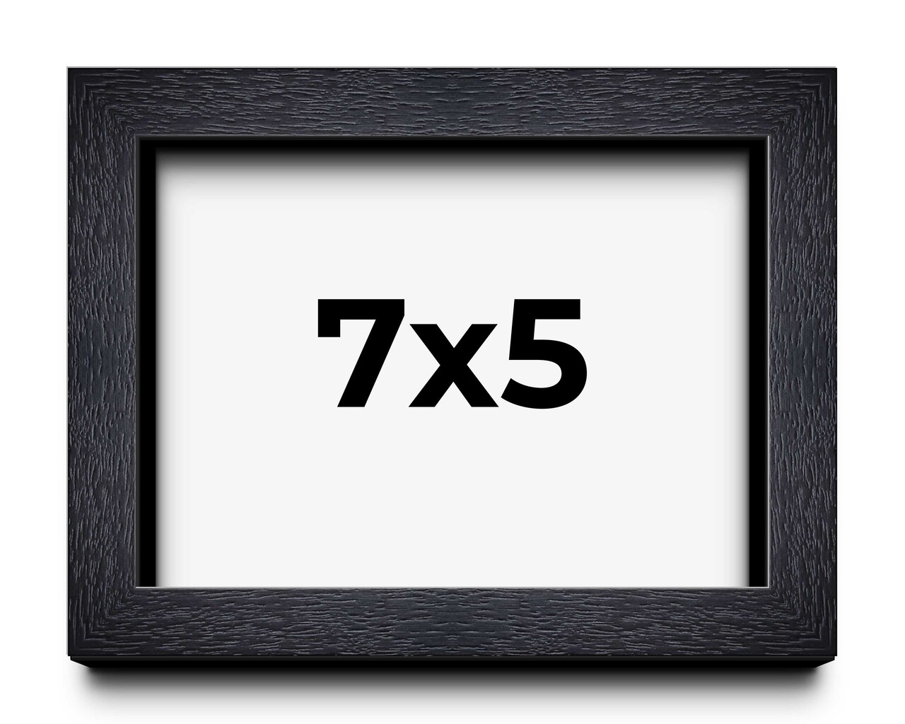 Photo Size Shadow Box 1" Depth Black Picture Frame - UV Acrylic, Backing, Hanging Hardware
